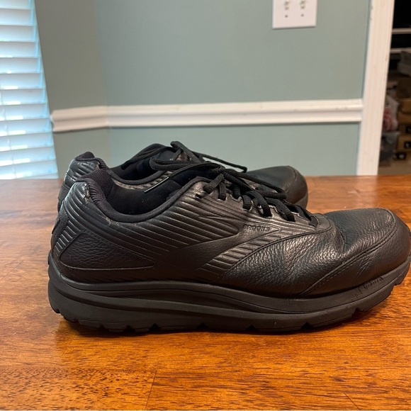Brooks Addiction Walker men’s walking shoes all black size 12.5 wide 2E - Picture 1 of 13
